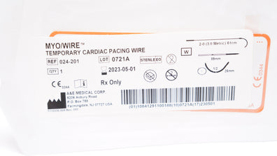 A&E Medical 024-201 MYO/Wire Temporary Cardiac Pacing Wire 89mm (x)